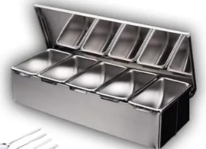 علب بهارات استيل 5 خانة