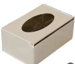 علب مناديل استيل فضي 9501323